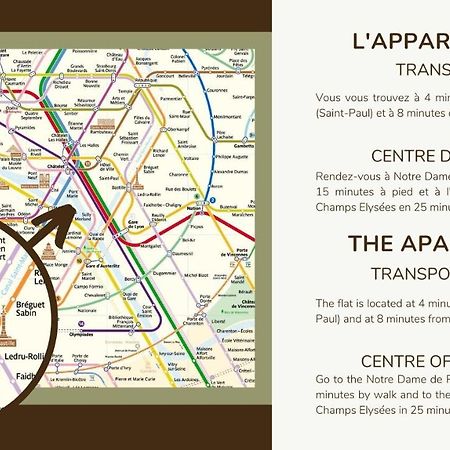 New&Renovated Cosy Flat In The Marais !!! 4Pers Lägenhet Paris Exteriör bild